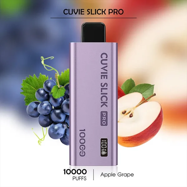 Buy Apple Grape HQD CUVIE Slick Pro 10000 Puffs – Vapes Online Cheap Deal