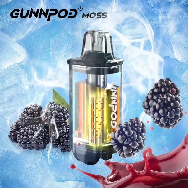 Buy Blackberry Ice Gunnpod Moss 8000 Puffs – Trusted AUS Vape Store