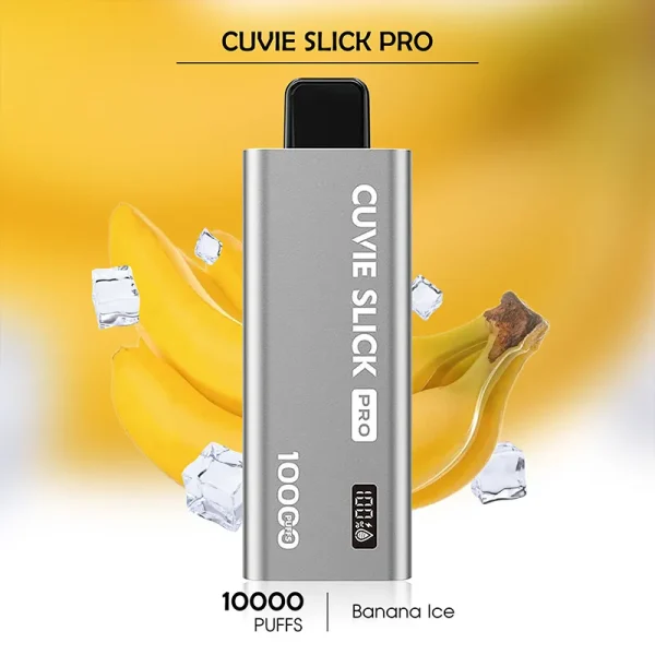 Banana Ice HQD CUVIE Slick Pro 10000 Puffs – Premium HQD Vapes at the Best Price