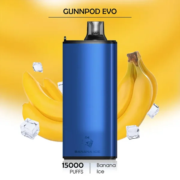 Buy Banana Ice Gunnpod Evo 15000 Puffs - Powerful Pod Vape for Ultimate Flavor