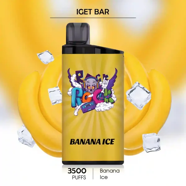 Banana Ice IGET BAR 3500 Puffs – Creamy Favourite from Aussie Vapes