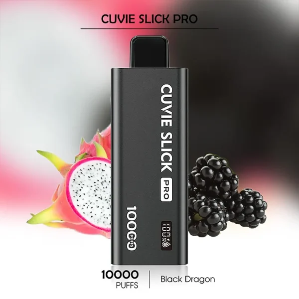 Black Dragon HQD CUVIE Slick Pro 10000 Puffs – Powerful Vapes with Nicotine for a Bold Experience