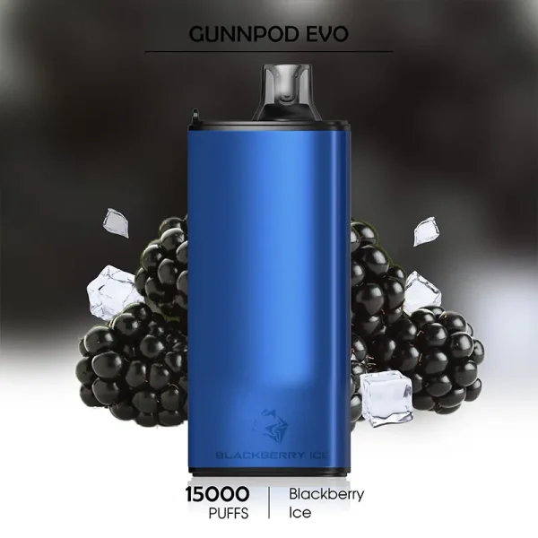 Blackberry Ice Gunnpod Evo 15000 Puffs – Premium Vape Pod Experience with Bold Flavor