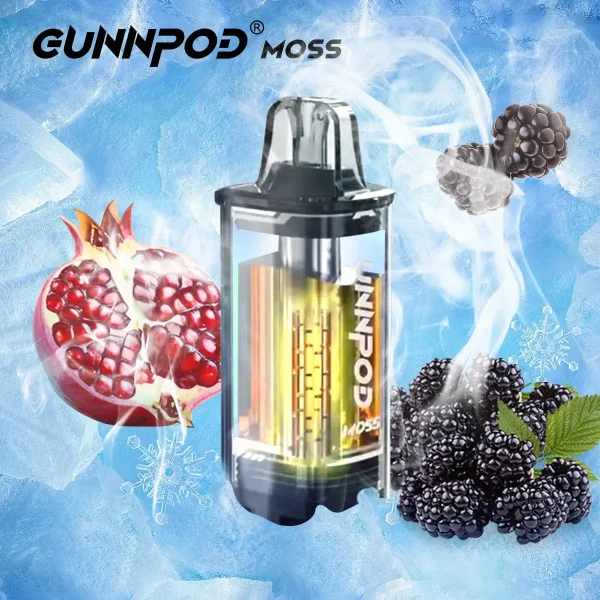 Blackberry Cherry Pomegranate Ice Gunnpod Moss 8000 Puffs – Buy from Top Online Vape Shop