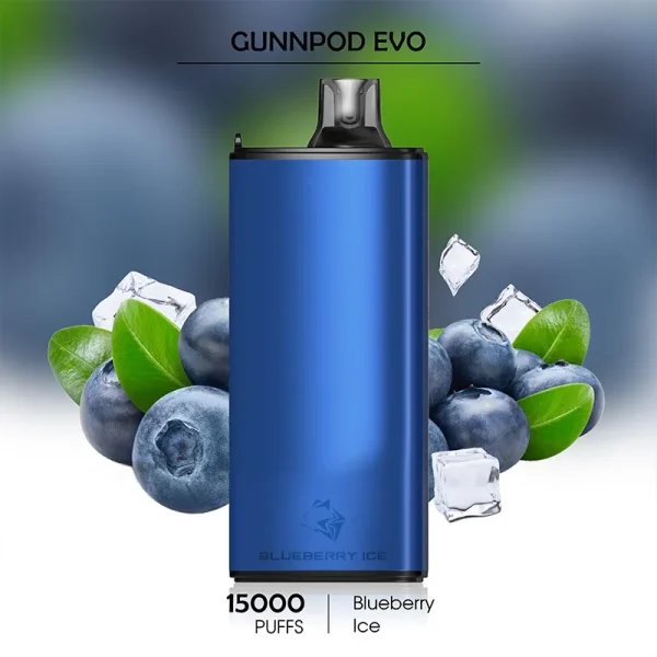 Buy Vapes Online | Blueberry Ice Gunnpod Evo 15000 Puffs – Premium Pod Vape