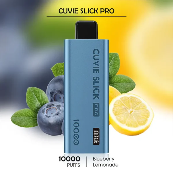 Blueberry Lemonade HQD CUVIE Slick Pro 10,000 Puffs – Buy Nicotine Vape Online Now