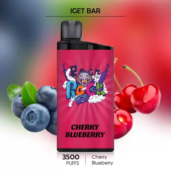 Cherry Blueberry IGET BAR 3500 Puffs – One of the Best Vapes for Fruity Flavour