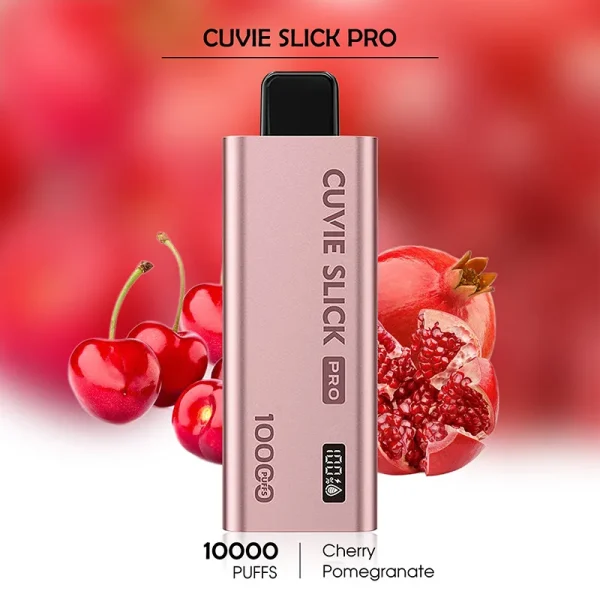 Cherry Pomegranate HQD CUVIE Slick Pro 10000 Puffs – Buy Vape Pharmacy