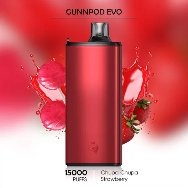 Shop Chupa Chupa Strawberry Gunnpod Evo 15000 Puffs – Best Online Vape Store Australia