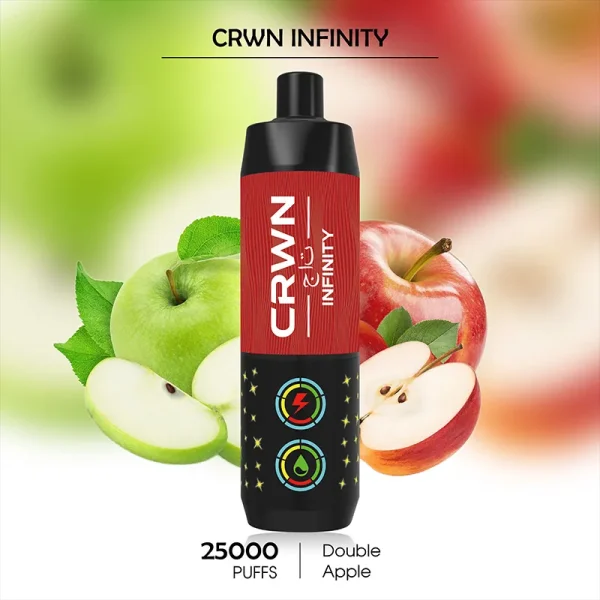 Double Apple CRWN Infinity 25000 Puffs – Top Choice at Vape Chemist Australia