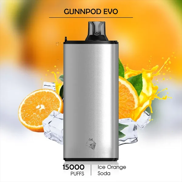 Shop Ice Orange Soda Gunnpod Evo 15000 Puffs | Vape Pharmacy Picks