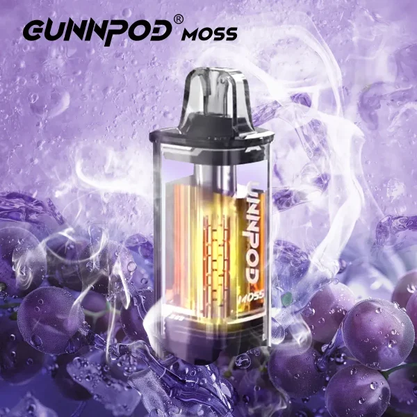 Juicy Grape Ice Gunnpod Moss 8000 Puffs – Buy Vapes Australia Wide