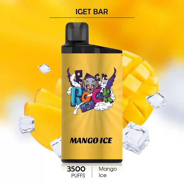 Mango Ice IGET BAR 3500 Puffs – Tropical Twist in Popular Vape Flavors