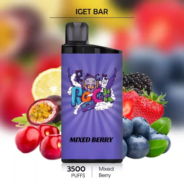 Mixed Berry IGET BAR 3500 Puffs – Flavourful Chemist Nicotine Vape Option