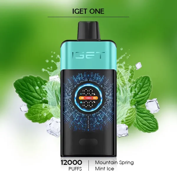Buy Vape Online Australia – Mountain Spring Mint Ice IGET ONE 12000 Puffs
