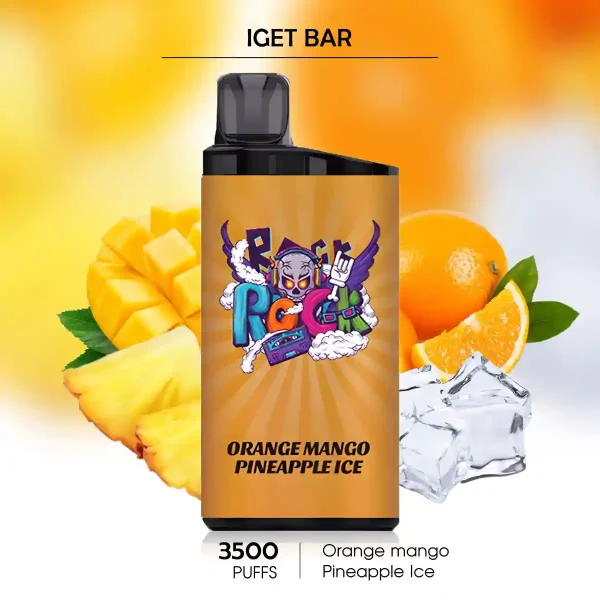 Orange Mango Pineapple Ice IGET BAR 3500 Puffs – Exotic Blend from Vapes IGET