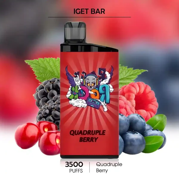 Quadruple Berry IGET BAR 3500 Puffs - Best Vapes Australia