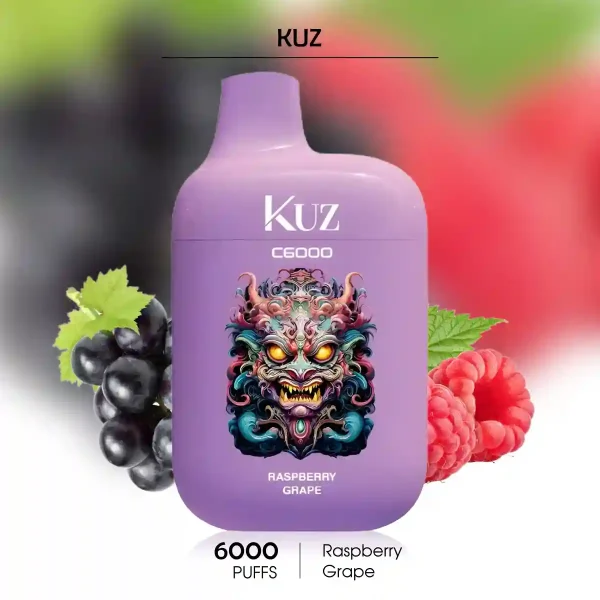 Raspberry Grape KUZ C6000 Puffs | Vape Super Store Online