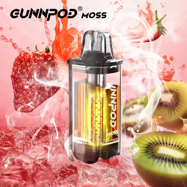 Strawberry Kiwi Ice Gunnpod Moss 8000 Puffs – Fruity Delight at Vape Superstore