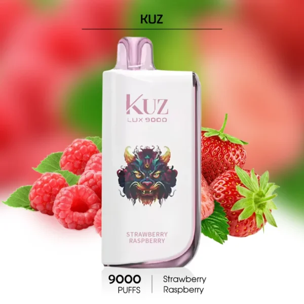 Strawberry Raspberry KUZ LUX 9000 Puffs | Top Vape Stores Melbourne Choice