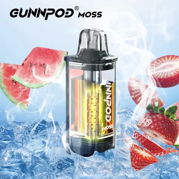 Strawberry Watermelon Ice Gunnpod Moss 8000 Puffs – Popular Fruity Vapes in Australia