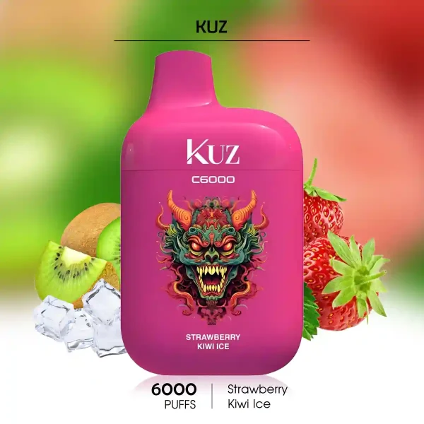 Strawberry Kiwi Ice KUZ C6000 Puffs | Vape Shop Online Australia