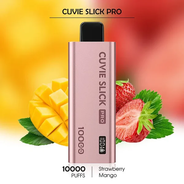 Strawberry Mango HQD CUVIE Slick Pro 10,000 Puffs – Flavorful Nicotine Vapes Pharmacy Options
