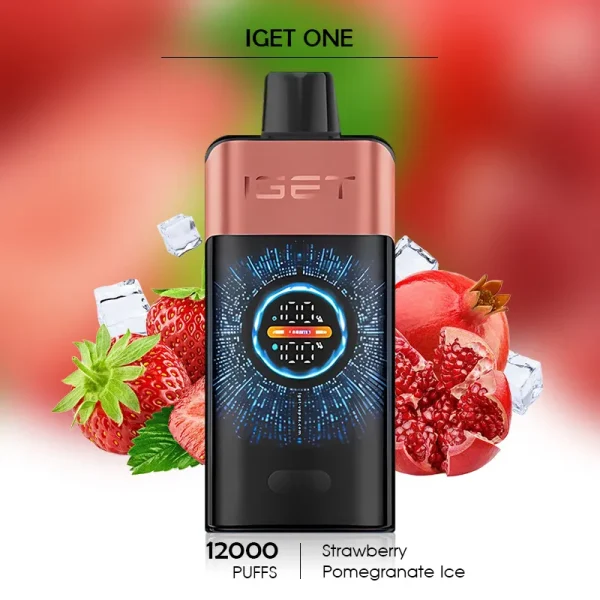 IGET Hot Vape – Strawberry Pomegranate Ice IGET ONE 12000 Puffs