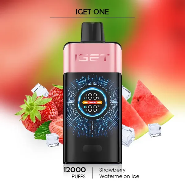 IGET Vapes Melbourne – Strawberry Watermelon Ice IGET ONE 12000 Puffs
