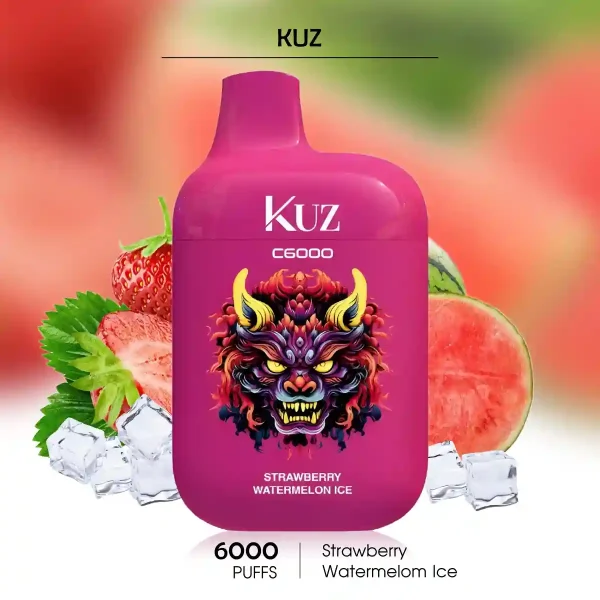 Strawberry Watermelon Ice KUZ C6000 Puffs | Vape Shops Australia