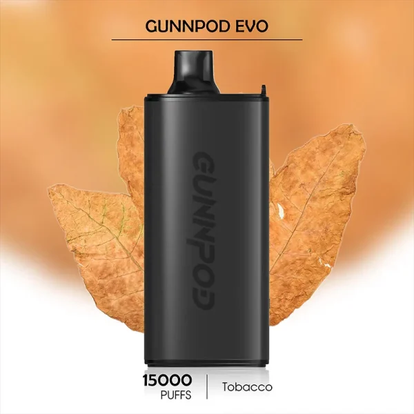 Tobacco Gunnpod Evo 15000 Puffs – Premium Aus Vapes for Classic Taste