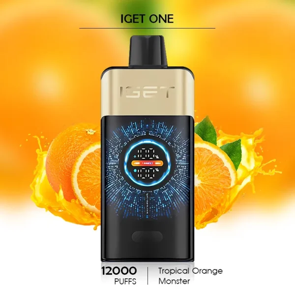 Nicotine Vape Australia – Tropical Orange Monster IGET ONE 12000 Puffs