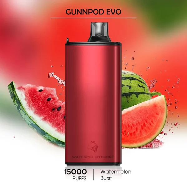 Shop Watermelon Burst Gunnpod Evo 15000 Puffs – Top-Rated Sydney Vapes Online Today
