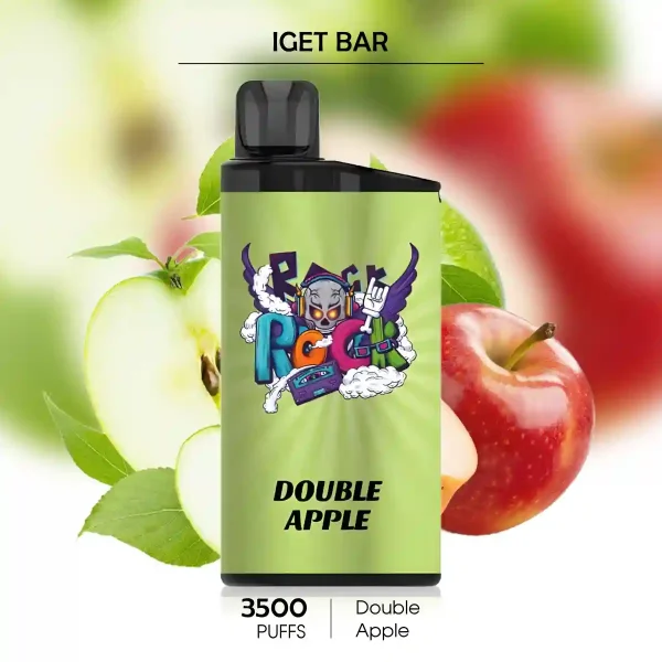 Double Apple IGET BAR 3500 Puffs – Refreshing Vape AUS Choice