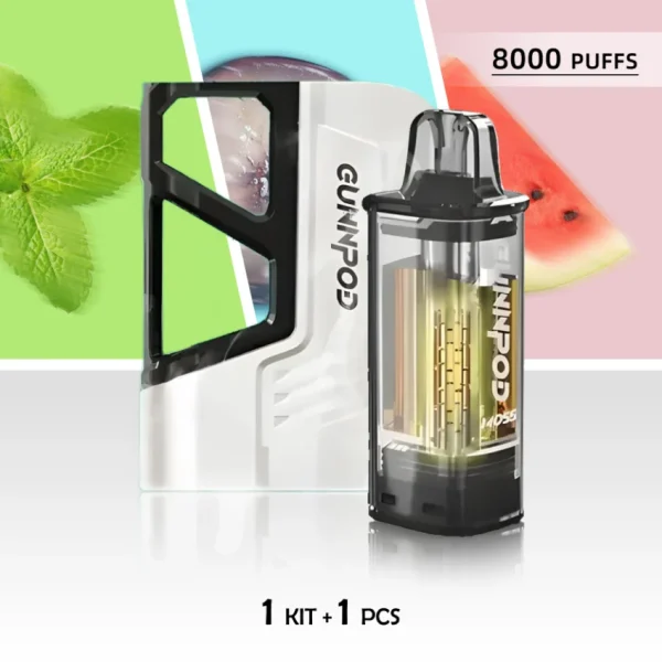GUNNPOD 8000 Puffs Package (1 Kit + 1 Pod) – Great Value at AUS Vape Store