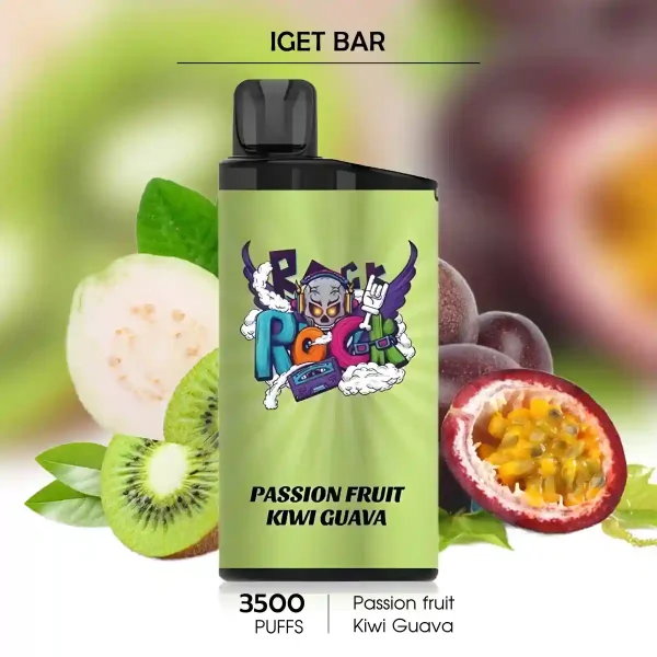 Iget Bar Passion Fruit Kiwi Guava - 3500Puffs