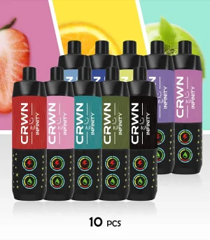 CRWN Infinity Shisha 25,000 Puffs 10pcs – Buy Disposable Vapes at Unbeatable Value