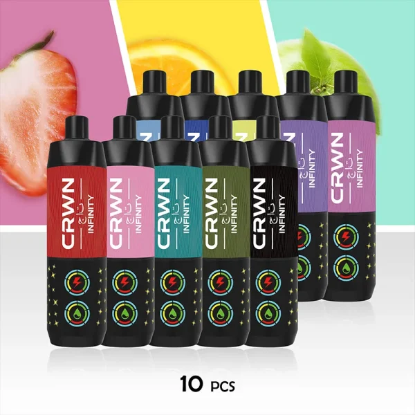 CRWN Infinity Shisha 25,000 Puffs 10pcs – Buy Disposable Vapes at Unbeatable Value