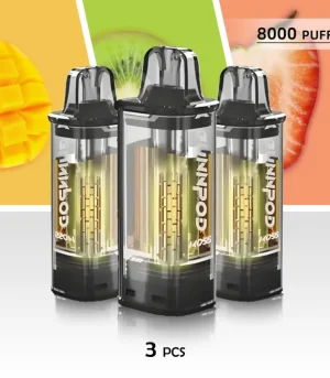 Gunnpod Moss 8000 Puffs Package – 3 Pods Refillable Vape Deal