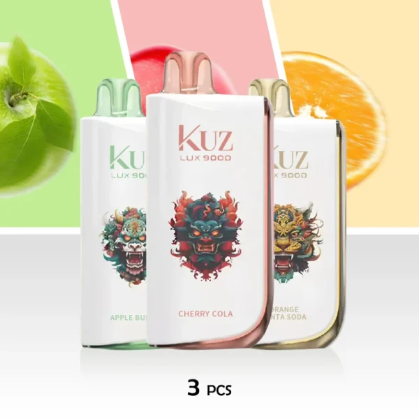KUZ LUX 9000 Puffs 3pcs | Vapes Cheap Deals You Can’t Miss
