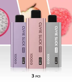 HQD CUVIE Slick Pro 10,000 Puffs 3pcs Pack – From One of the Most Popular Vape Brands
