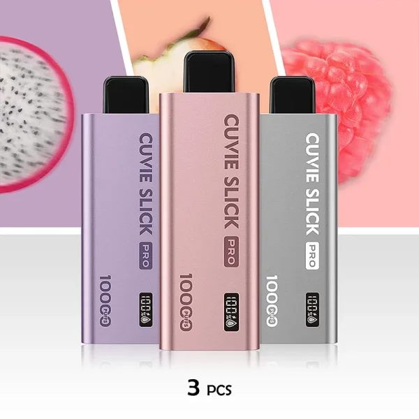 HQD CUVIE Slick Pro 10,000 Puffs 3pcs Pack – From One of the Most Popular Vape Brands