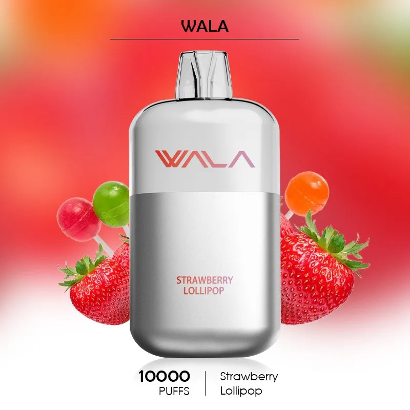 Strawberry Lollipop.webp Wala Vapes - Strawberry Lollipop - 10000 Puffs